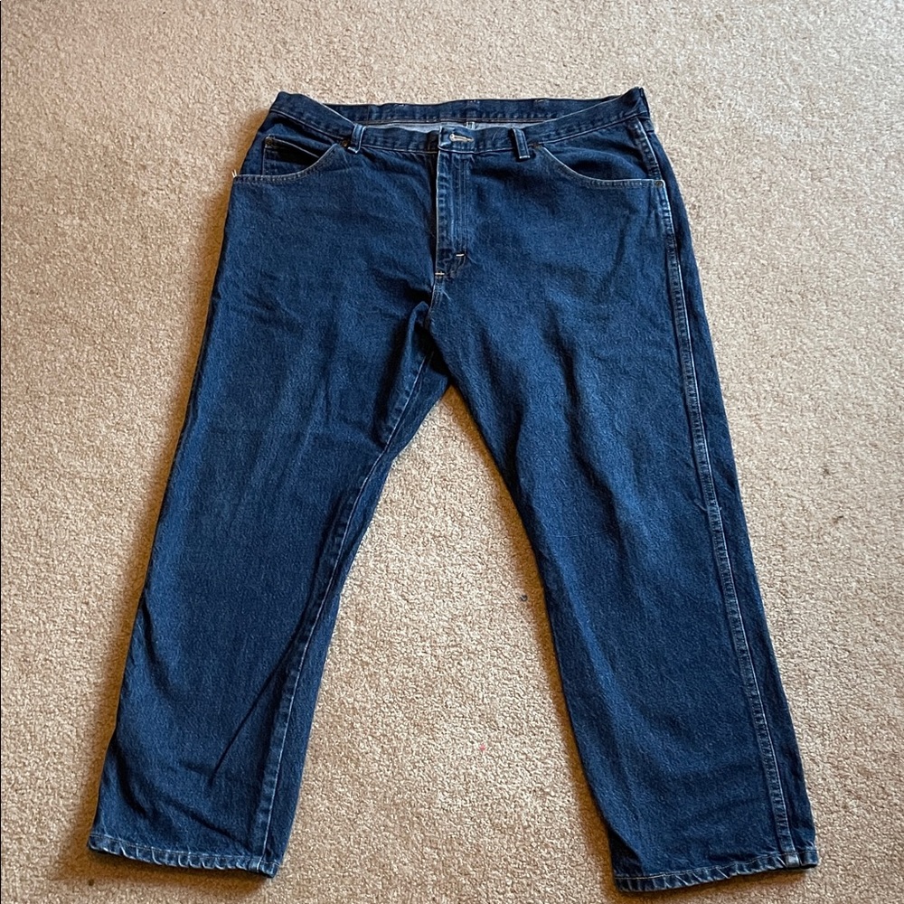 Wrangler Men's Dark Blue Relaxed Jeans